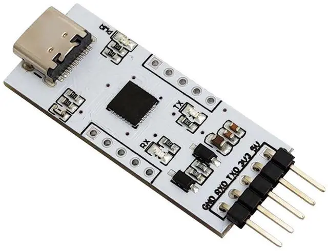 Alt view image 4 of 5 - diustou CP2102 USB C to TTL Serial Adapter Conversion Module USB to uart Serial Communication Module Brush Board 3.3/5V Level Output migrated Template (Type-C).