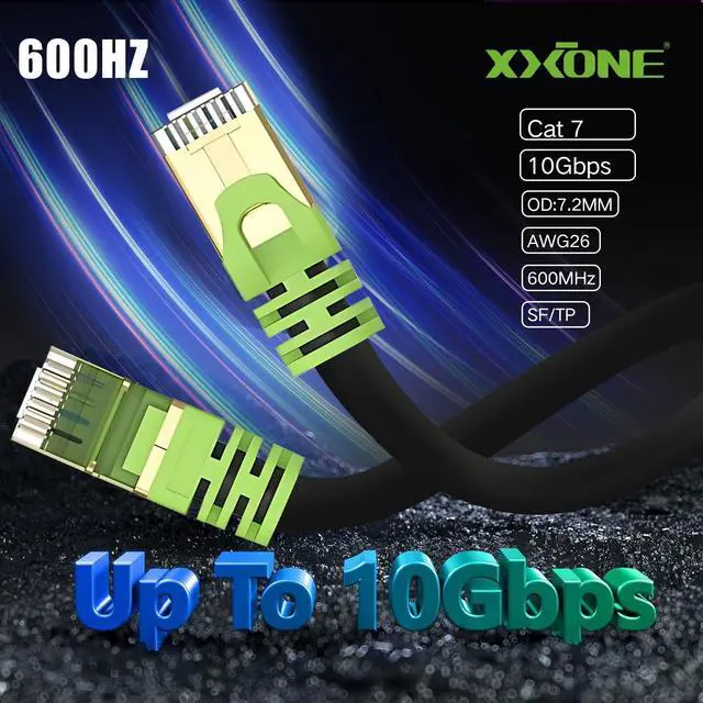 Alt view image 3 of 5 - Outdoor Cat 7 Ethernet Cable 150ft, 26AWG Heavy-Duty Cat7 Networking Cord Patch Cable RJ45 Transmission Speed 10GbpsTransmission Bandwidth 600Mhz LAN Wire Cable SFTP Waterproof Direct Burial (150FT)