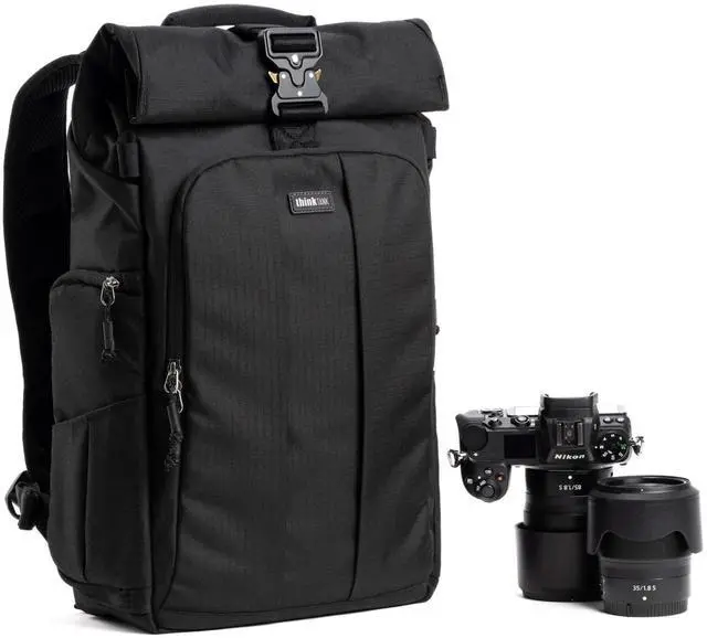 Main image of Think Tank FocusPoint 22L RollTop Camera Backpack - Asphalt Black