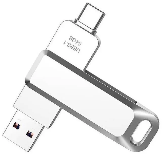 Main image of Generic USB C Flash Drive 3.1 External Storage Data 2 in 1 Cle USB Connection Port USB and USB C Compatible with PC/Android IPhone/Laptop/Tablet (64, GB)