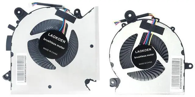 Main image of LAOKOEN New Replacement Cooling Fans for MSI GF65 Thin Laptop GF65 Thin 9SD 9SE-013 MS-16W1 MS-16W2 P/N:PABD08008SH N413, PAAD06015SL N433 DC 5V (4-Pin 4-Wire)