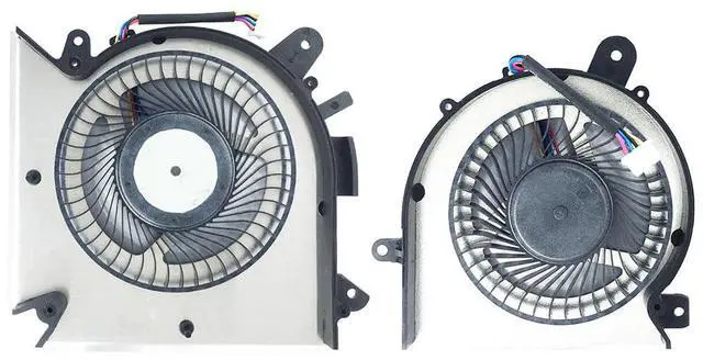 Alt view image 2 of 5 - LAOKOEN New Replacement Cooling Fans for MSI GF65 Thin Laptop GF65 Thin 9SD 9SE-013 MS-16W1 MS-16W2 P/N:PABD08008SH N413, PAAD06015SL N433 DC 5V (4-Pin 4-Wire)