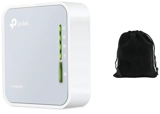 Main image of TP-Link AC750 Wireless Travel Router TL-WR902AC  Dual Band 2.4GHz/5GHz Wi-Fi, Portable Nano Design, USB File Sharing & Charging, Multiple Modes: Router/Hotspot/Extender/AP, Includes Travel Pouch