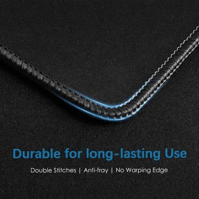 Alt view image 5 of 5 - LL-COEUR Black XXL Computer Mouse Pad 39.3x15.7x0.12inch, Oversized Keyboard Mousepad with Anti-Slip Base for Gaming, Home, Office (39.3"x15.7"x0.12")