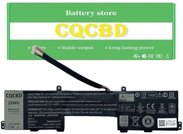 Main image of CQCQ TM9HP Battery for Dell Latitude 13 7350 Series Keyboard Dock Laptop J84W0 FRVYX R89JJ Laptop (7.4V 20Wh)