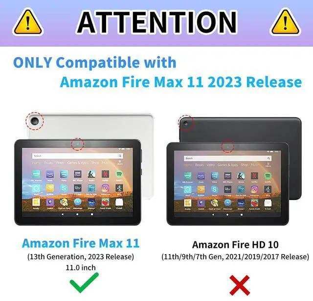 Alt view image 2 of 5 - TSNJTBDL Case for Amazon Kindle Fire Max 11 (13th Generation, 2023 Release) 11 Inch Butterfly Flowers Pattern Durable Premium PU Leather Adjustable Stand Cover with Auto Wake/Sleep