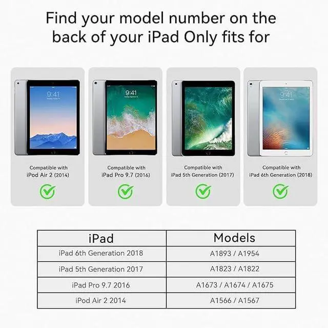 Alt view image 2 of 5 - Stweap Case for iPad 6th/5th Generation 9.7'' with Screen Protector Pencil Holder [360 Rotating Hand Strap] &Stand, Drop-Proof Case for iPad 6th/5th/ Air 2/ Pro 9.7-Pink+White