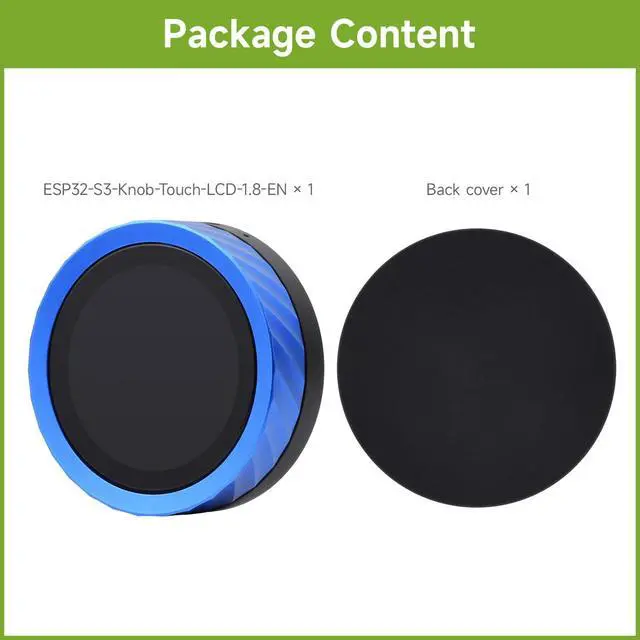 Alt view image 2 of 5 - waveshare ESP32-S3 1.8inch Knob Display Development Board, Multi-Functional Knob Screen, Capacitive Touch, 2.4GHz Wi-Fi and Bluetooth Wireless Connection, No BAT