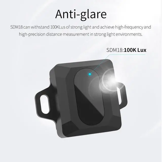 Alt view image 4 of 5 - Yahboom Laser Ranging Module Adopt TOF Ranging Principle, High-Precision Single-Point SDM18 Laser Sensor with Serial Port Communication Module Support ROS1 and ROS2 System