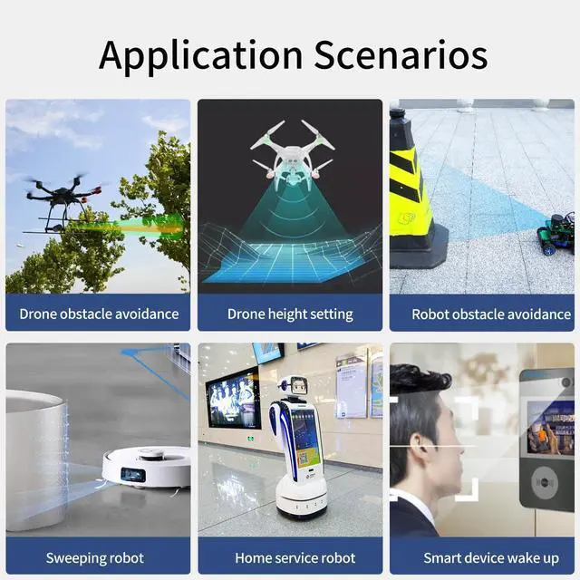 Alt view image 3 of 5 - Yahboom Laser Ranging Module Adopt TOF Ranging Principle, High-Precision Single-Point SDM18 Laser Sensor with Serial Port Communication Module Support ROS1 and ROS2 System