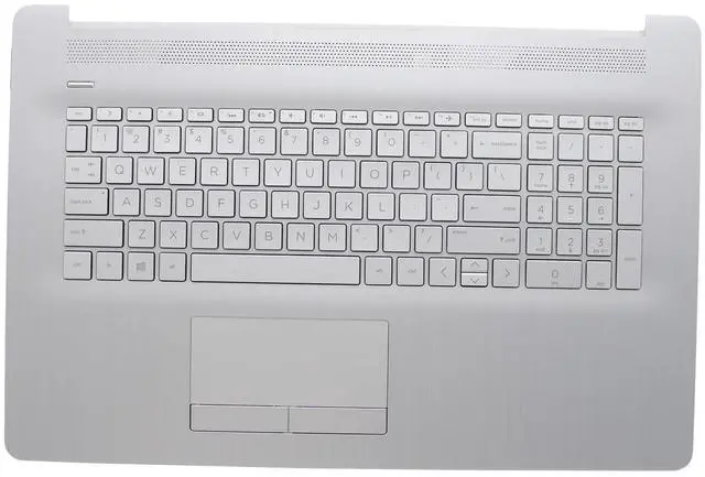 Main image of New Silver Replacement Palmrest for HP Pavilion 17by 17ca 17-by 17-CA 17-by3053cl Palmrest Backlit Keyboard & Touchpad Upper Case Top Cover with Touchpad with ODD L92783-001