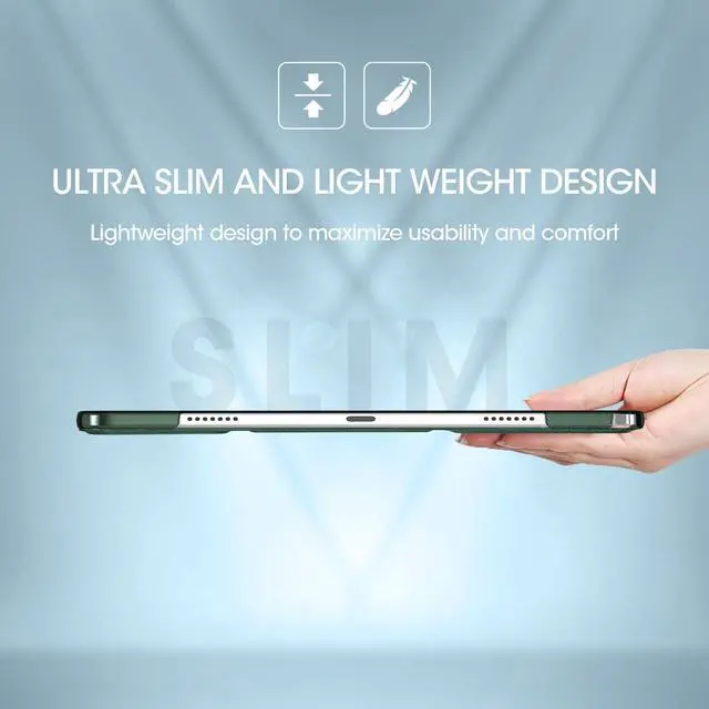 Alt view image 5 of 5 - ProCase Smart Case for Galaxy Tab A9 Plus/A9+ 5g 11 Inch 2023 SM-X210 SM-X215 SM-X216 SM-X218, Slim Stand Hard Back Shell Protective Cover Folio Case for Galaxy Tab A9 Plus 2023 -Mgreen