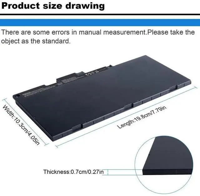 Alt view image 3 of 5 - Fancy Buying CS03XL Battery for HP Elitebook 745 755 840 848 850 G3 Laptop, P/N: HSTNN-UB6S HSTNN-IB6Y 800231-1C1 800231-141 800513-001