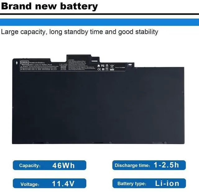 Alt view image 5 of 5 - Fancy Buying CS03XL Battery for HP Elitebook 745 755 840 848 850 G3 Laptop, P/N: HSTNN-UB6S HSTNN-IB6Y 800231-1C1 800231-141 800513-001