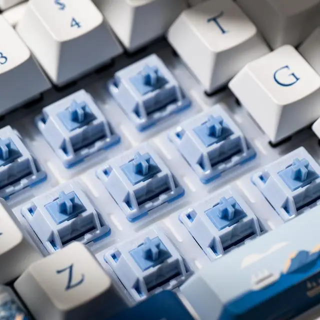 Alt view image 5 of 5 - Akko Mirror Keyboard Switch for Mechanical Gaming Keyboard, 5-Pin 37gf Linear Pre-Lubed Key Switches Custom Keyboard Switch(45pcs)