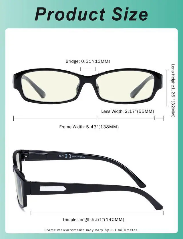 Alt view image 4 of 5 - Eyekepper 3 Pack Blue Light Filter Glasses Men - Computer Screen Reading Glasses Blocking Digital Glare +0.50