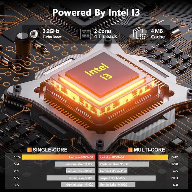 Alt view image 2 of 5 - 15.6" Laptop Gaming with Backlit Keyboard - Aluminum Portable Laptop Computer, Core i3 (2C/4T, Up to 3.2GHz), 12GB DDR4 RAM + 512GB NVMe SSD, FHD IPS 180° Viewing Angle, WiFi & Bluetooth-Space Grey