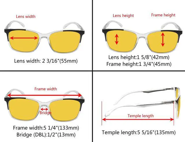 Alt view image 4 of 5 - Eyekepper Multipack Amber tinted Blue Light Blocking Reading Glasses for Women Men Readers Computer Eyeglasses +1.25
