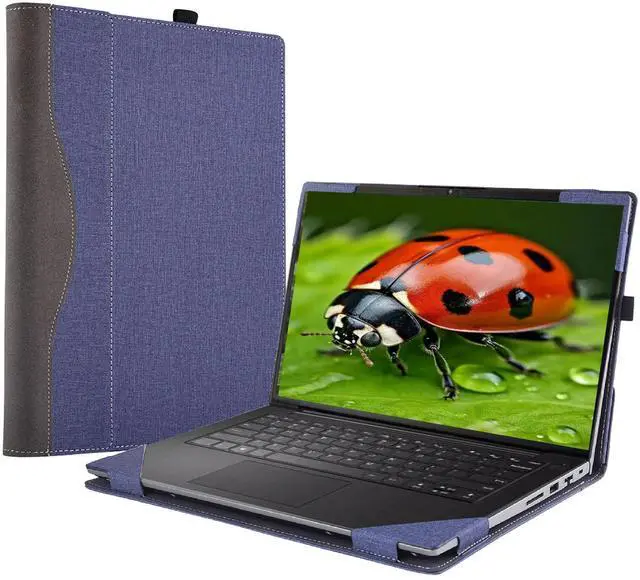 Main image of XJchen Laptop Cover Compatible with HP Elitebook 640 840 845 1040 G9 G10 G11 ProBook 440 445 14 inch G11 ZBook Firefly 14 G9 Case Protective Skin Sleeve PU Leather Pouch (Blue)