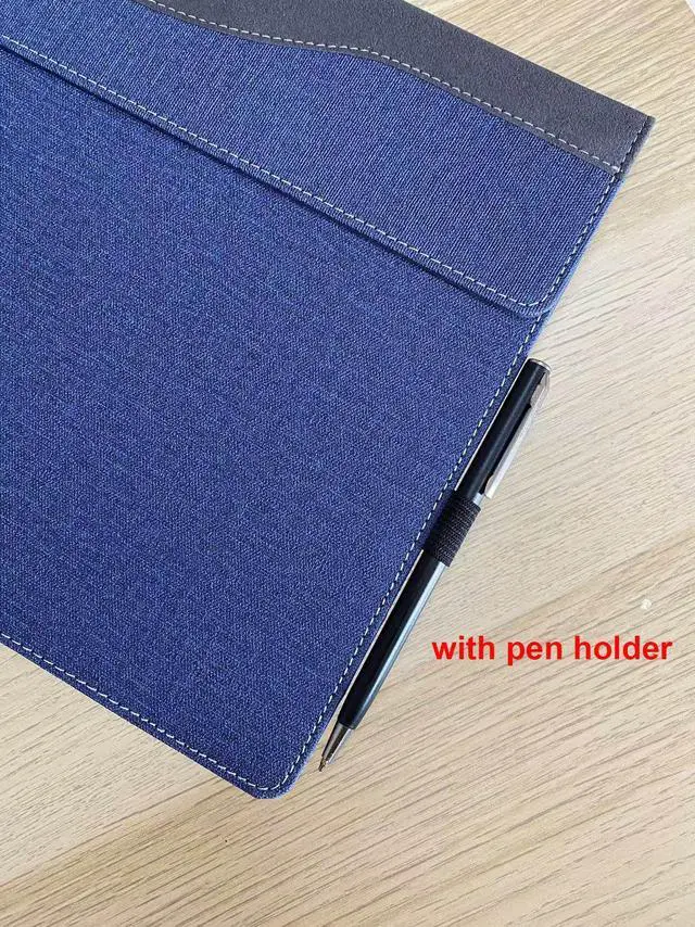 Alt view image 4 of 5 - XJchen Laptop Cover Compatible with HP Elitebook 640 840 845 1040 G9 G10 G11 ProBook 440 445 14 inch G11 ZBook Firefly 14 G9 Case Protective Skin Sleeve PU Leather Pouch (Blue)