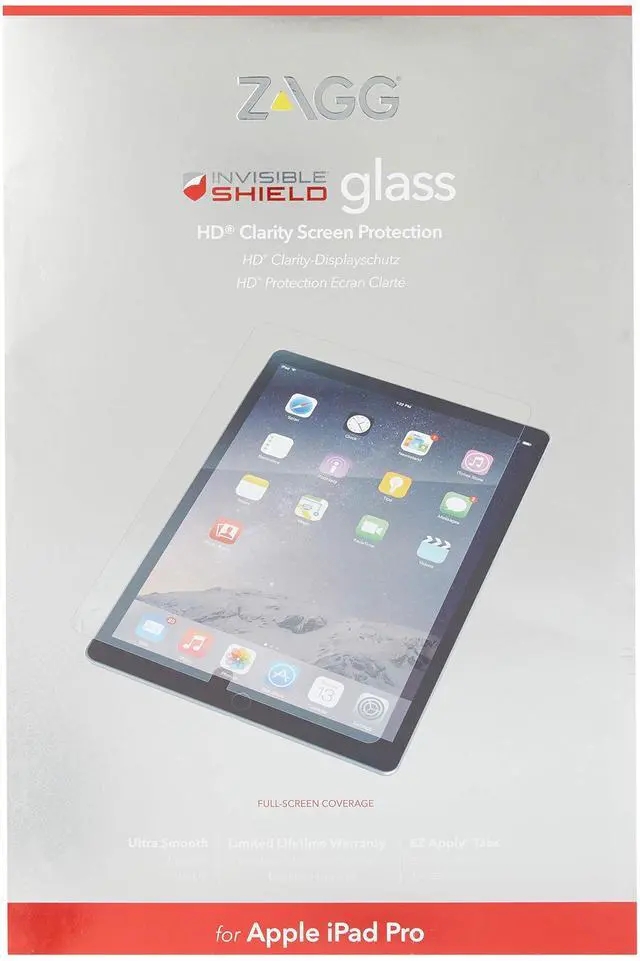 Alt view image 2 of 3 - ZAGG InvisibleShield Glass Screen Protector for Apple iPad Pro 12.9 (1st GEN and 2nd GEN ONLY)