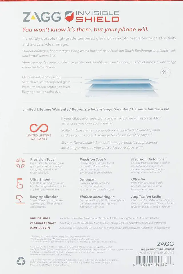 Alt view image 3 of 3 - ZAGG InvisibleShield Glass Screen Protector for Apple iPad Pro 12.9 (1st GEN and 2nd GEN ONLY)