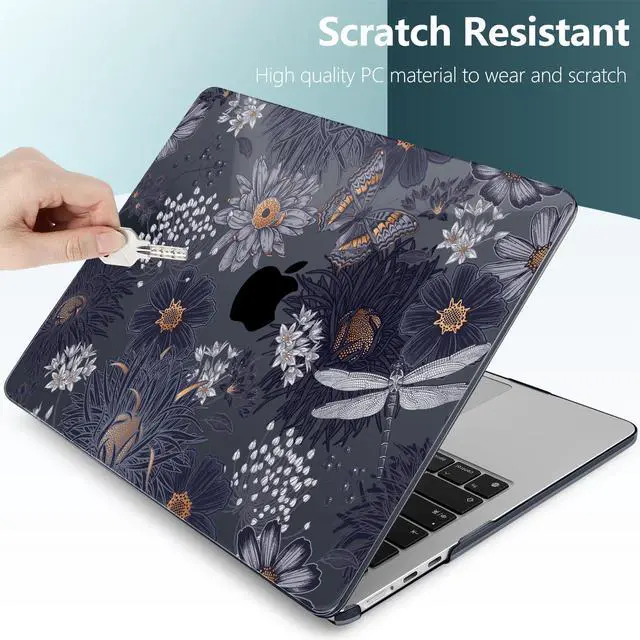 Alt view image 4 of 5 - TWOLSKOO for M4 MacBook Air 13.6 inch Case 2025-2022 Release M4 A3240 M3 A3113 M2 A2681, Plastic Hard Shell & Screen Protector & Keyboard Cover & Trackpad Film, Wild Flower
