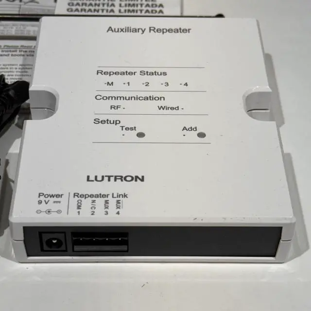 Alt view image 4 of 5 - Lutron RadioRA 2 Auxiliary Repeater - RR-AUX-REP-WH