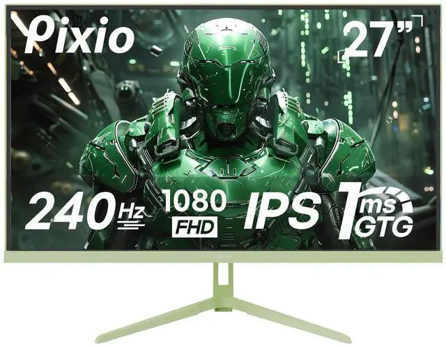 Main image of Pixio PX279 Wave Mint Green 27 inch 240Hz Refresh Rate FHD 1080p Resolution Fast IPS Panel 1ms GTG Resonse Time Gaming Monitor with Adaptive Sync