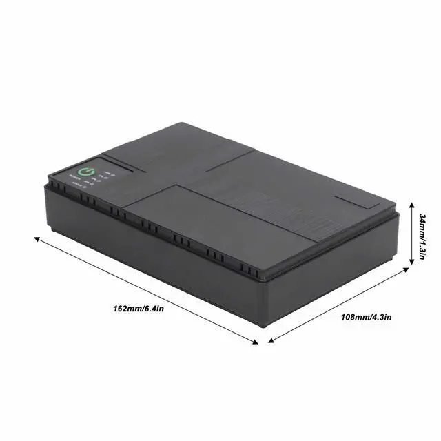 Alt view image 2 of 5 - 10400mAh POE UPS Battery Backup Power Supply 5V 9V 12V 2A Mini Uninterruptible 85V to 265V (US Plug)
