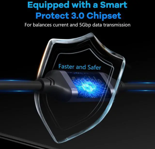 Alt view image 5 of 5 - Link Cable with 27W Charging Port 20FT, Compatible with Meta Oculus Quest 2, Pico 4, PC VR, Steam VR, USB 3.1 C to USB C 5Gbps Cable for VR Headset, Unidirectional, Note: Not for Quest 3 Version 79