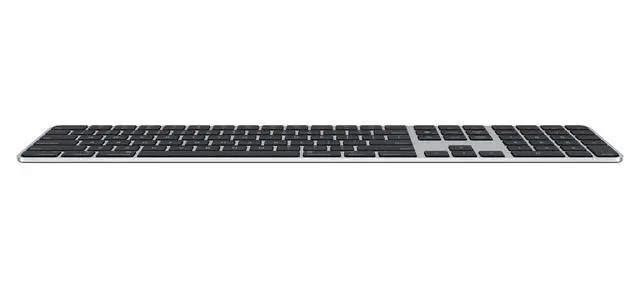 Alt view image 2 of 5 - Apple Magic Keyboard with Touch ID and Numeric Keypad: Wireless, Bluetooth, Rechargeable. Works with Mac Computers with Apple Silicon; Chinese (Zhuyin) - Black Keys