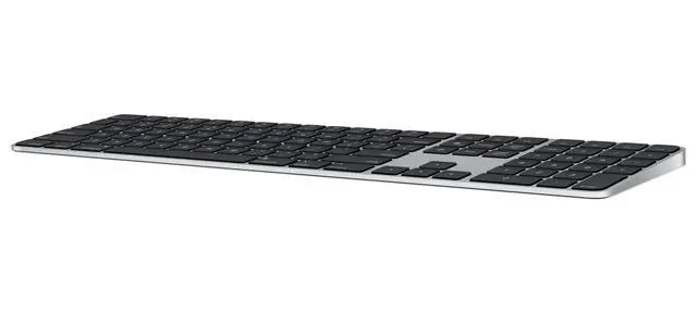 Alt view image 4 of 5 - Apple Magic Keyboard with Touch ID and Numeric Keypad: Wireless, Bluetooth, Rechargeable. Works with Mac Computers with Apple Silicon; Chinese (Zhuyin) - Black Keys
