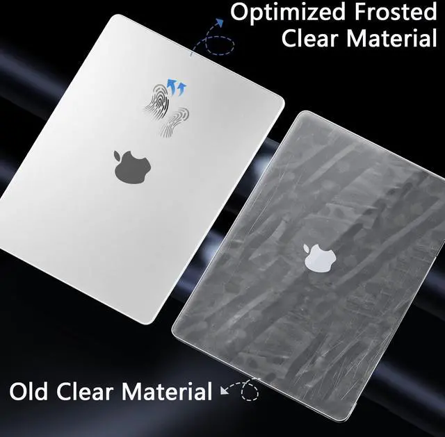 Alt view image 5 of 5 - TWOLSKOO Case for MacBook Pro 14 inch M4 M3 M2 M1 (2025-2021) A3112 A3185 A3401 A2918 A2992 A2779 A2442, Ultra Thin Protective Case & Keyboard Cover & Type C Adapter & Screen Protector, Matte Clear