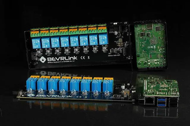Alt view image 3 of 5 - BEVRLink 8 Channel Relay V1 5V Compatible with Arduino, Raspberry Pi, Rock, ESP32, ESP8266 and Other SBCs and Microcontrollers - (SBC, Case, DIN Rail NOT Included)