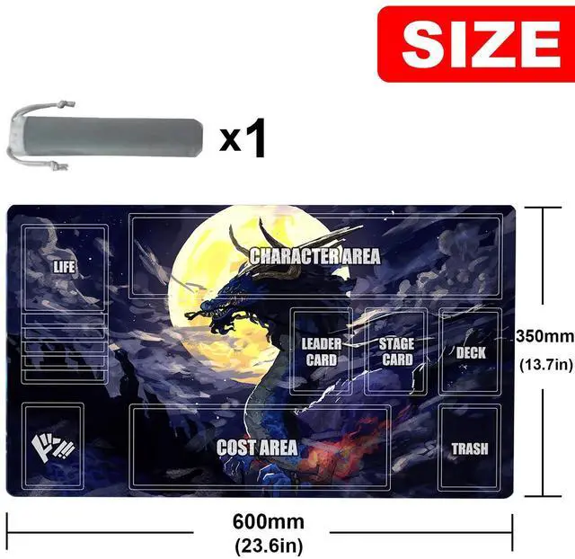 Alt view image 2 of 5 - sabermaster OPCG playmat Card Mat Duel Mat Gaming Competition Pad Card Binder Deck 23.6x13.7in