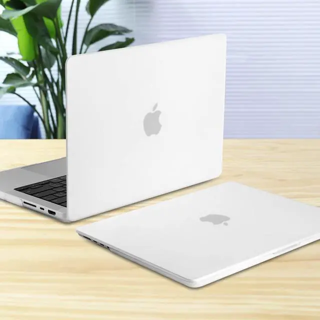 Alt view image 3 of 5 - Batianda for M3 New MacBook Pro 14 inch Case M2 M1 Pro/Max Chip A2779/A2442 Model 2023 2021 Release, Frosted Rubberized Hard Shell Case with Keyboard Cover Screen Protector, Translucent