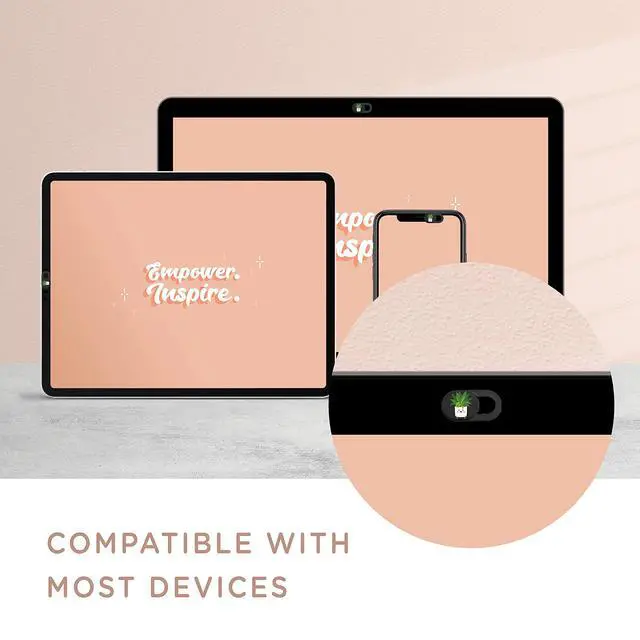 Alt view image 4 of 5 - Cute Webcam Covers Bundled with Inspire Pen Set of 3 - Daily Office Essentials