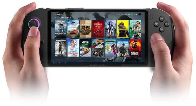 Alt view image 2 of 5 - Onexfly F1 PRO (AMD 8840U-32GB+2TB) 7 Inches OLED Handheld PC Video Game Console OneXPlayer OneXFly F1 PRO Portable Win 11 Home OS Laptop 1920X1080 Mini Pocket Tablet PC Black