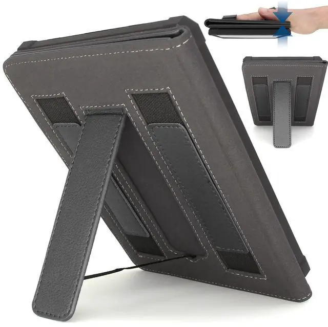 Main image of Case for Kindle Paperwhite 2021 Release 6.8" 11th Generation PU Leather Cover H02 - Black