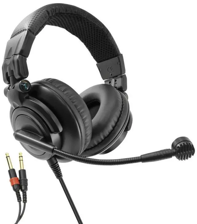 Main image of Yo-tronics YTH-312M Dual-Side Intercom Headset with Dynamic Microphone, 50mm Drivers, Rugged Design for Broadcasting, Live Reporting, Stage Production