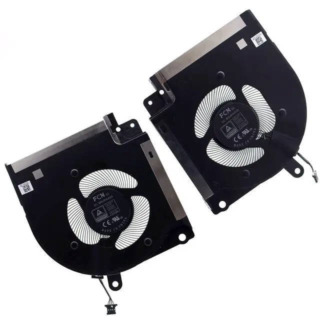 Alt view image 4 of 5 - Deal4GO 12V/1A Main CPU Cooling Fan X63JW 0X63JW w/Graphics GPU Fan 9DNWT 09DNWT Replacement for Dell Alienware X17 R1, 17 R2 (Discrete GPU)