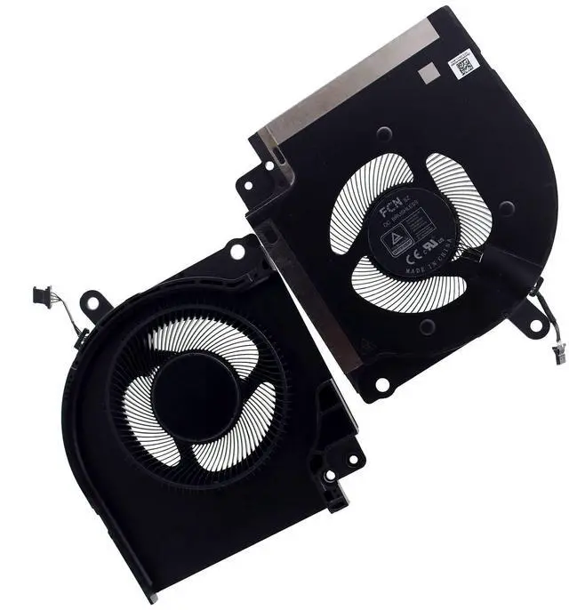 Alt view image 5 of 5 - Deal4GO 12V/1A Main CPU Cooling Fan X63JW 0X63JW w/Graphics GPU Fan 9DNWT 09DNWT Replacement for Dell Alienware X17 R1, 17 R2 (Discrete GPU)