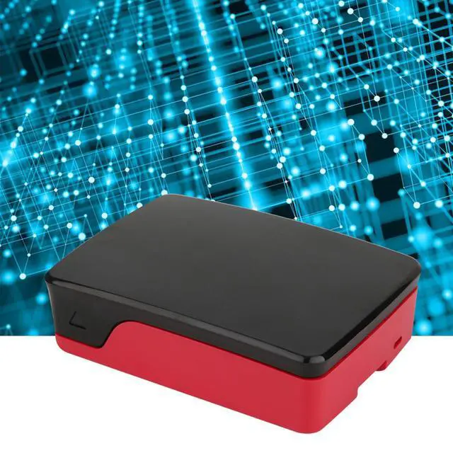 Alt view image 4 of 5 - Raspberry Pi 4B Case Official Style ABS Raspberry Pi Case Drop-in Replacement for Official with Precise Cutouts and Snap Slot(Black & Red)