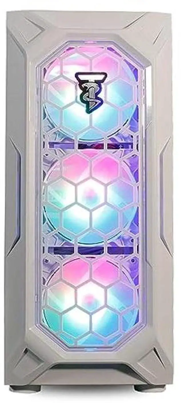 Alt view image 2 of 5 - ViprTech Ghost 4.0 Liquid-Cooled PC - AMD Ryzen 7 (4.4Ghz Turbo), RTX 4060 Ti, 32GB DDR4 3200, 1TB NVMe SSD, VR-Ready, Streaming, WiFi BT, RGB, Win 11, Gaming Desktop Computer Prebuilt, White