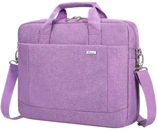 Main image of Voova Laptop Bag Case 15 15.6 16 Inch, Computer Sleeve Messenger Bag with Shoulder Strap Expandable Waterproof Business Briefcase for Men Women to Work Travel School, Fit 14-16 Inch Laptop, Lavender