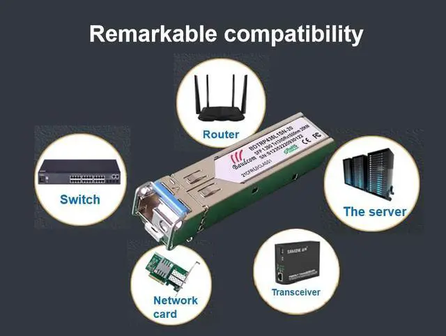 Alt view image 4 of 5 - SFP module 1G Bidi single fibre transceiver SMF LC connection up to 20km for open switches for Cisco GLC-LH-SMD,Ubiquiti UniFi, Meraki MA-SFP-1GB-LX10,Fortinet,Mikrotik,TP-Link,TL-SM311LS, One pair