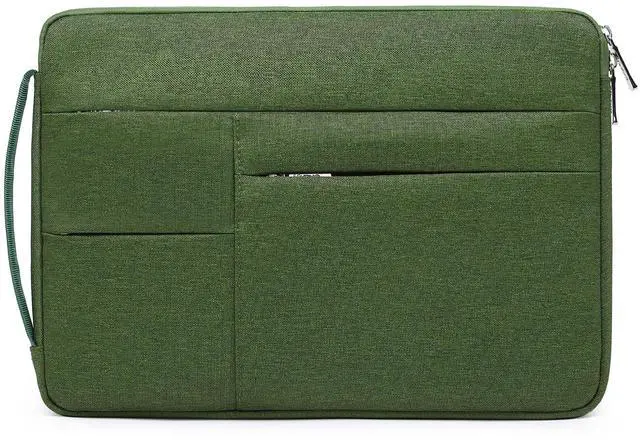 Main image of HYZUO 17-17.3 Inch Laptop Sleeve Bag Briefcase for 17" 17.3" HP/Dell/ASUS/Acer/LG/MSI Gaming Laptop/Razer Blade 17/18, Men Women NoteBook Protective Case Bag, Grass Green