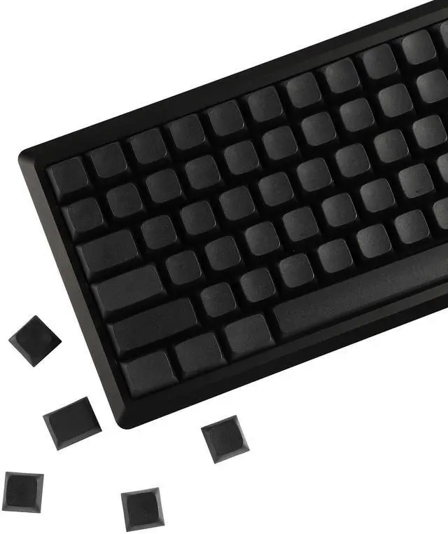 Main image of YMDK 127 Key Black Blank ZDA XDA V2 Keycaps PBT Keycap for MX Keyboard 104 87 61 Melody 96 KBD75 ID80 GK64 SP84