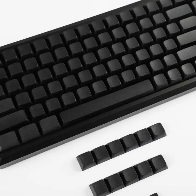 Alt view image 4 of 5 - YMDK 127 Key Black Blank ZDA XDA V2 Keycaps PBT Keycap for MX Keyboard 104 87 61 Melody 96 KBD75 ID80 GK64 SP84